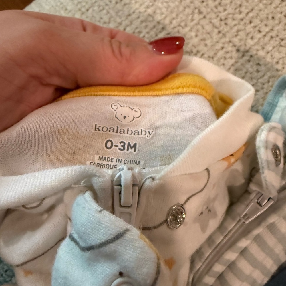 Koala Kids Footies - Gray, Blue, Green, White - Picture 5 of 7